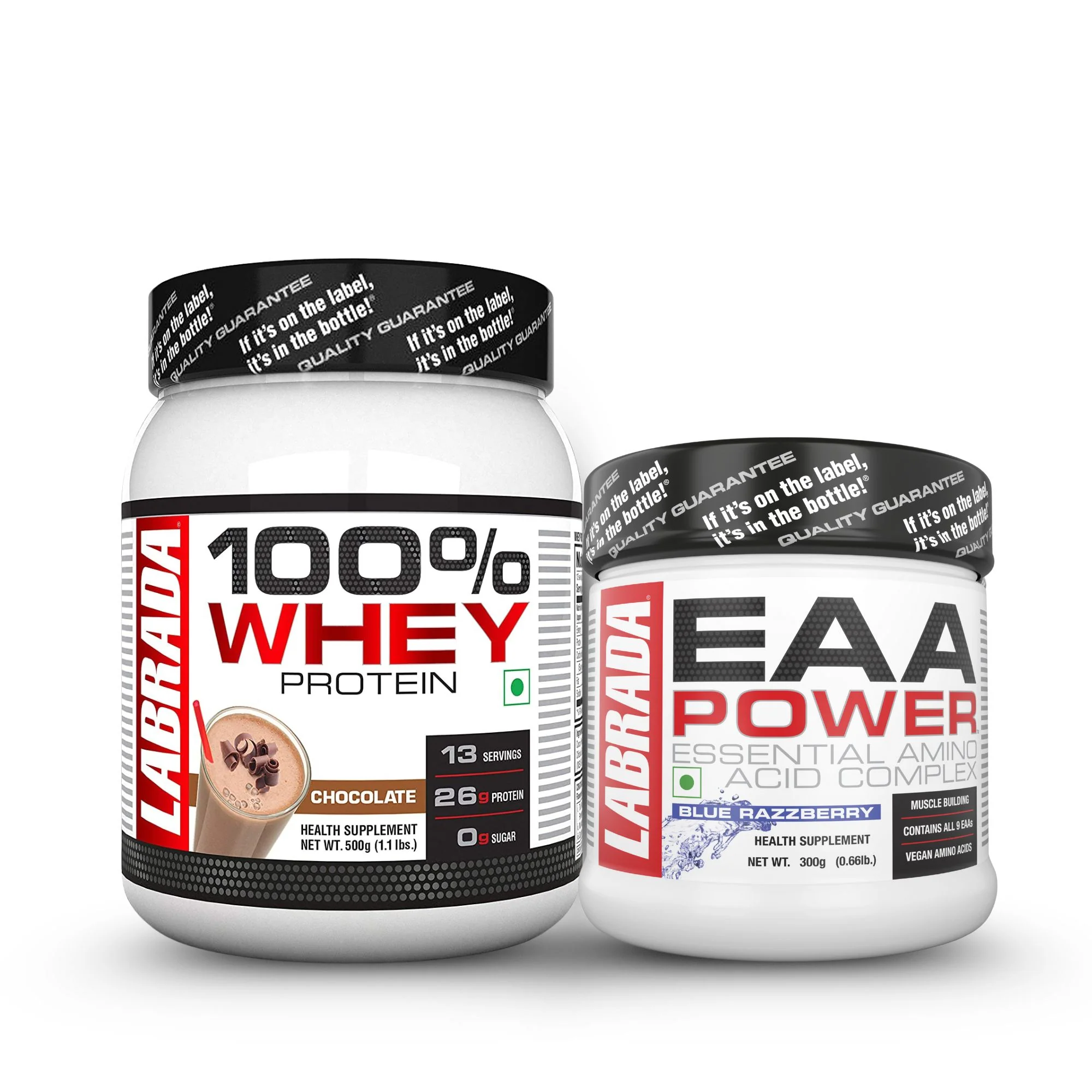 Labrada 100% Whey 1.1lbs Chocolate 500g With EAA Power 300g - Image 4