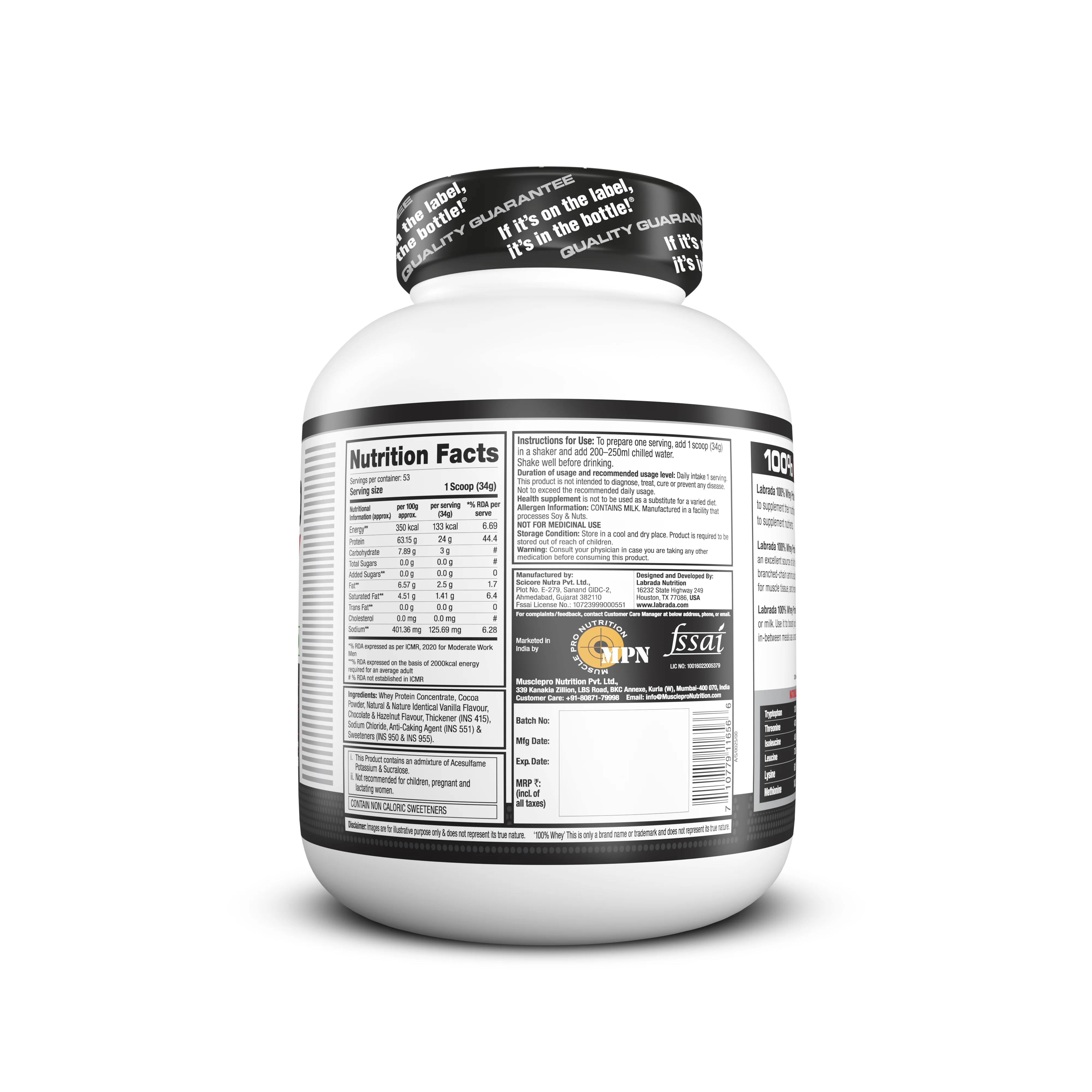 Labrada 100% Whey Protein - Image 25