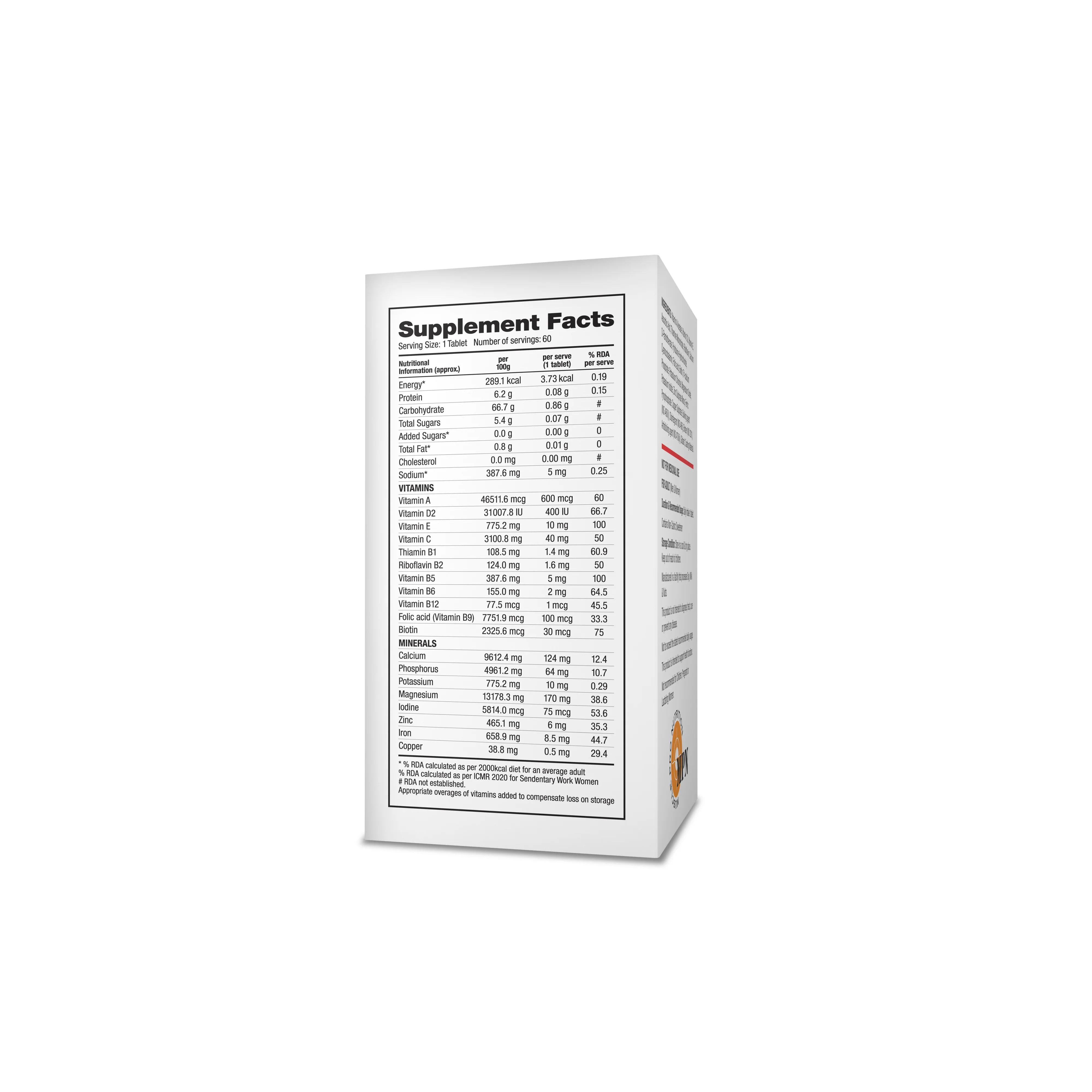 Daily Vitamin – 60 Tablets – Health & Immunity Booster - Image 3