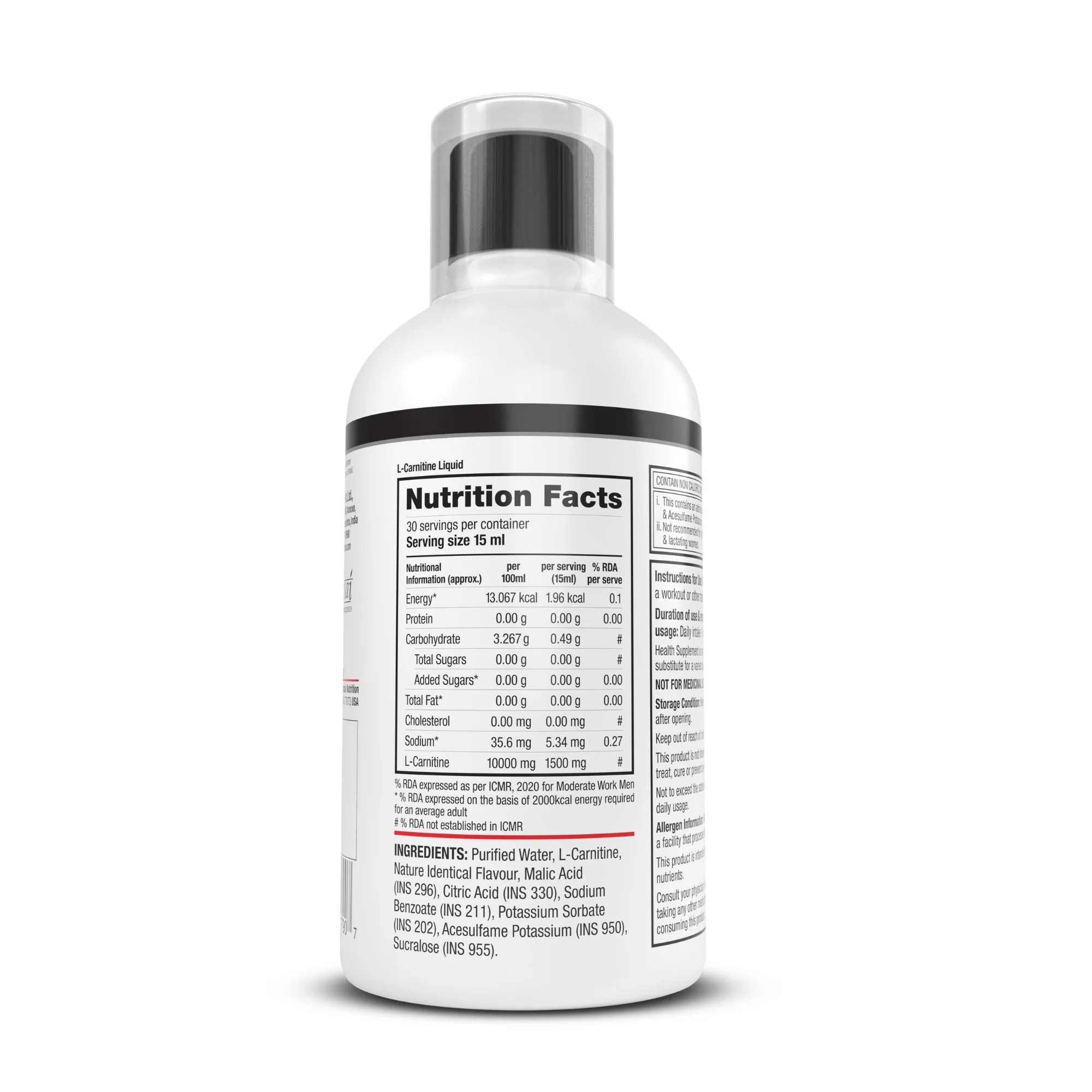 Labrada L-Carnitine 1500mg Sweet Orange 450ml - Image 3