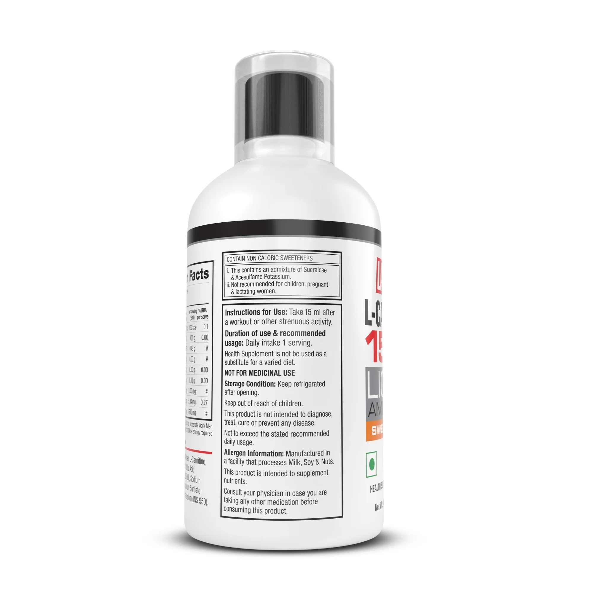 Labrada L-Carnitine 1500mg Sweet Orange 450ml - Image 6