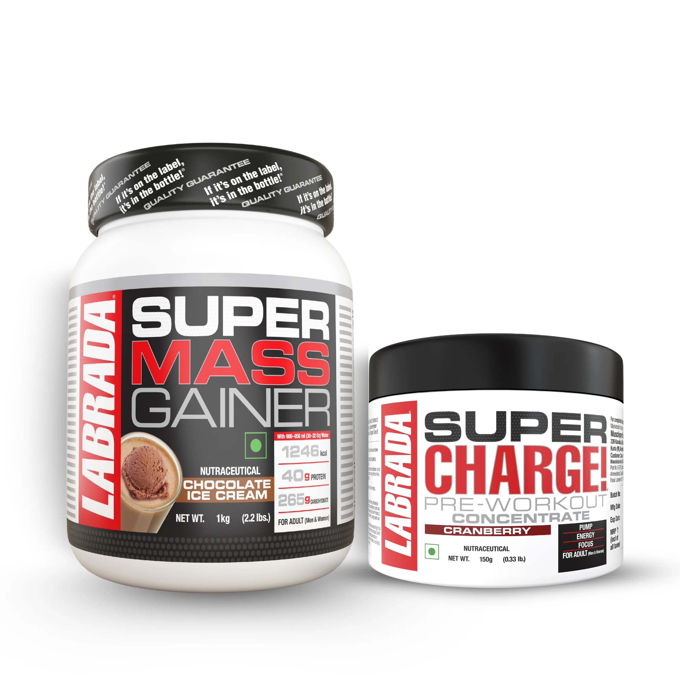 Labrada Super Mass Gainer 1 kg With Labrada Super Charge 150g - Image 3
